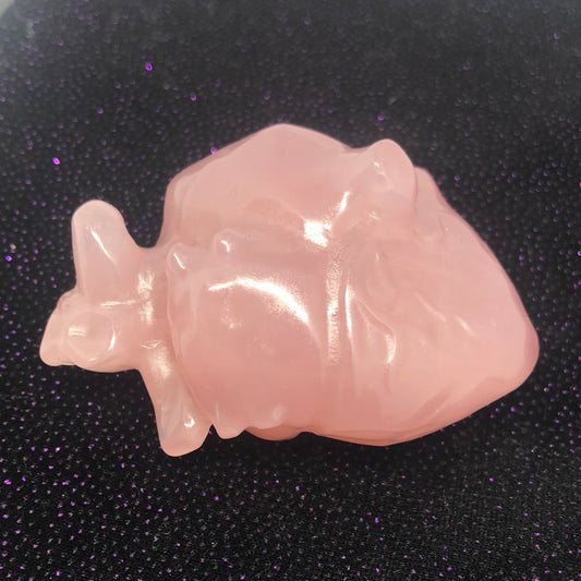 Rose quartz heart