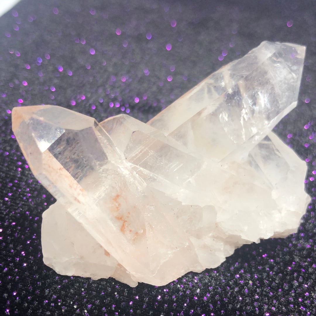 Raw clear quartz crystal
