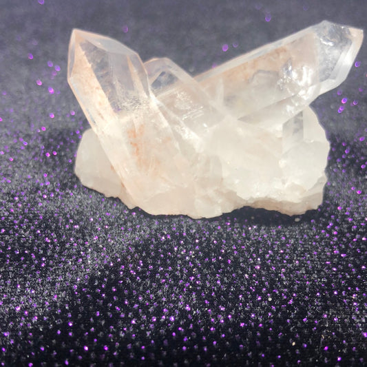 Raw clear quartz crystal