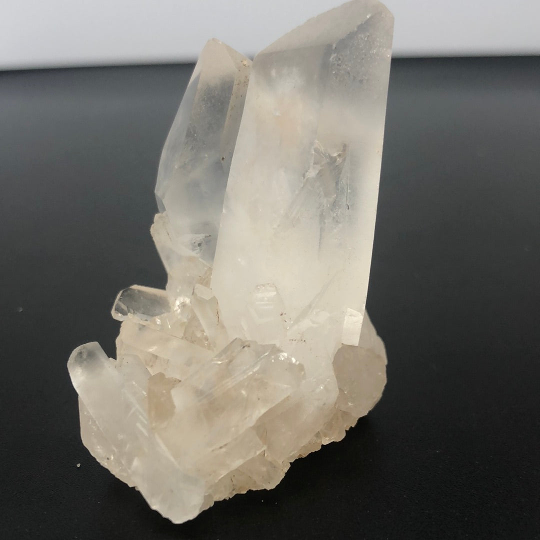 Raw clear quartz crystal
