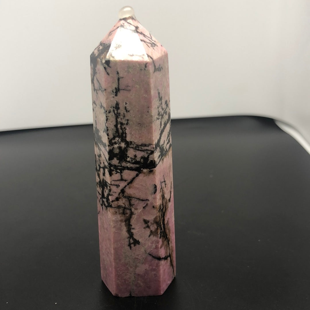 Rhodonite tower large