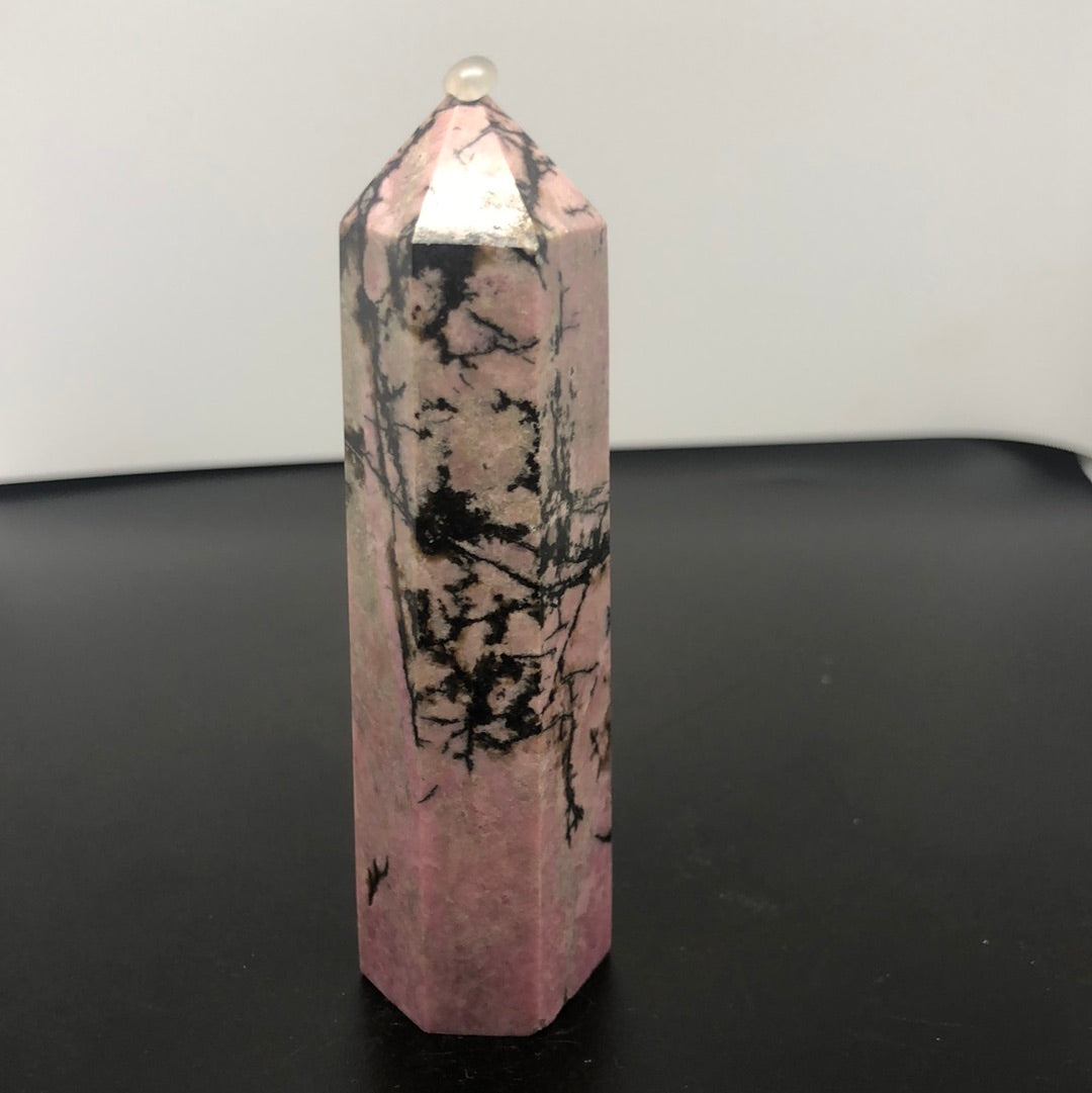 Rhodonite tower large