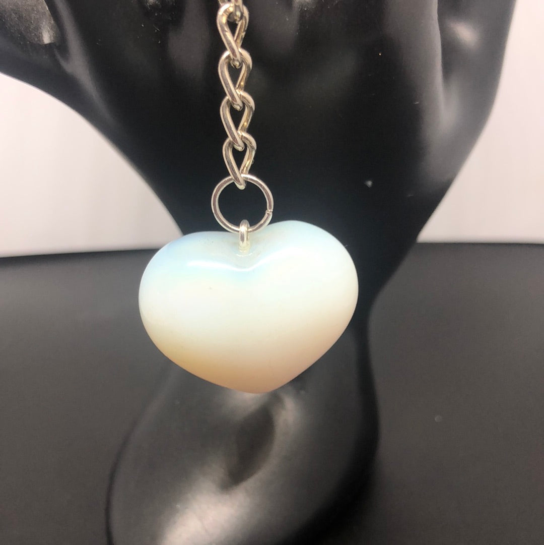 Heart shape Opalite key chain