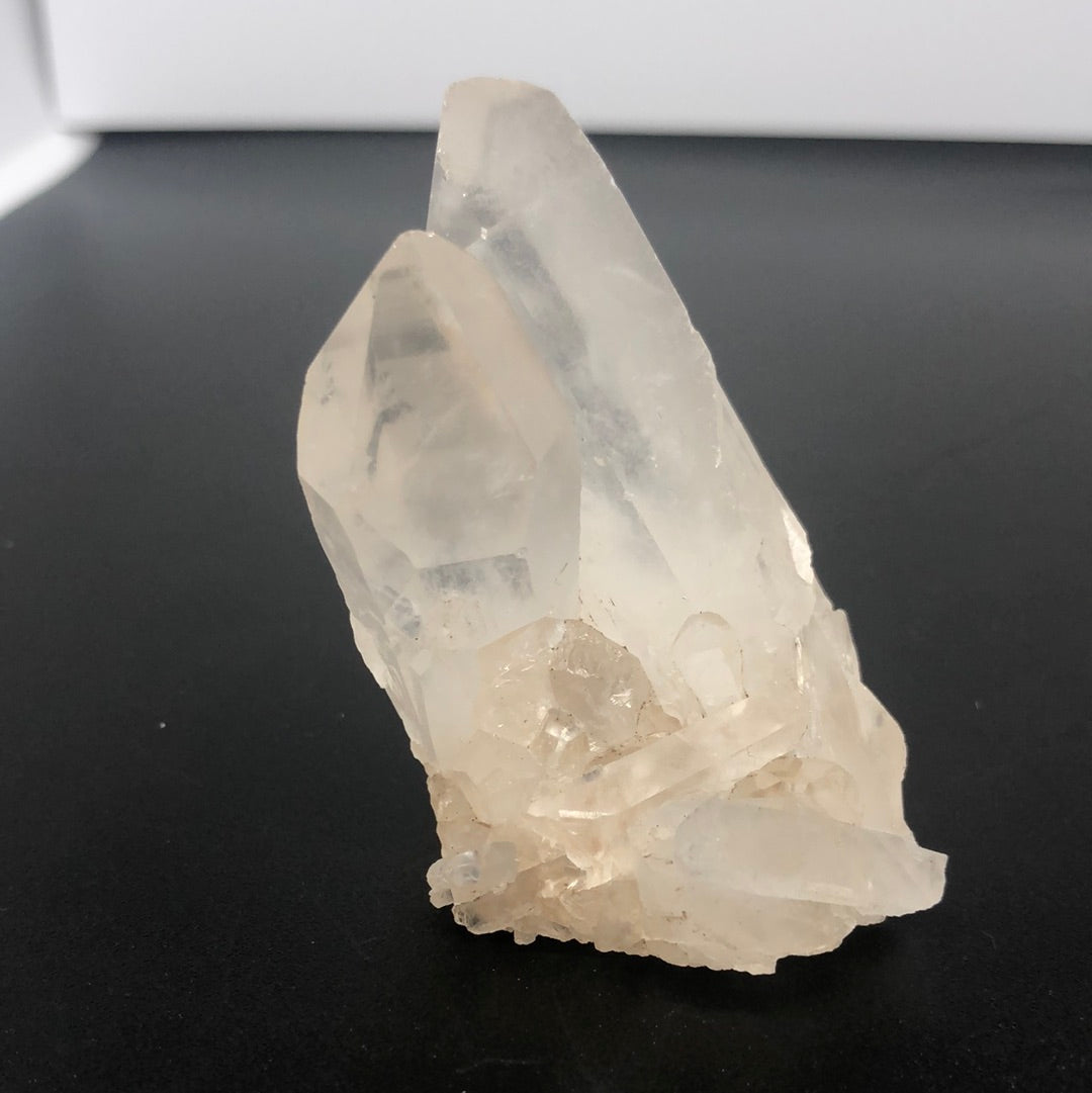 Raw clear quartz crystal