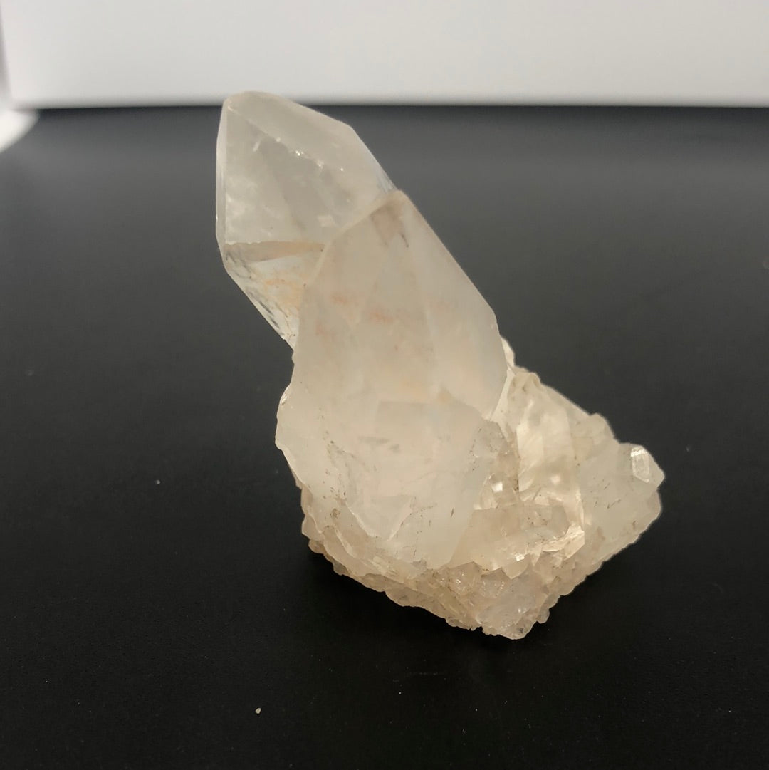 Raw clear quartz crystal