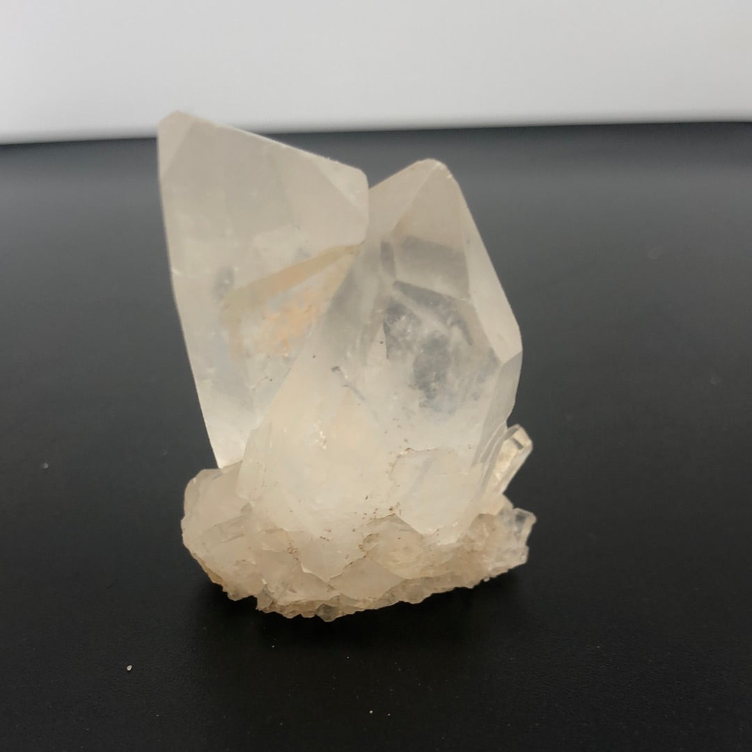 Raw clear quartz crystal