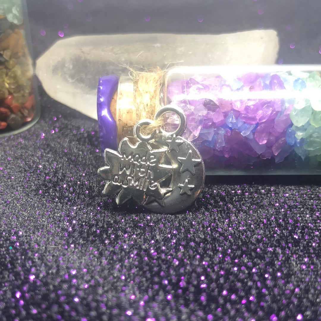 Small chakra stone bottle