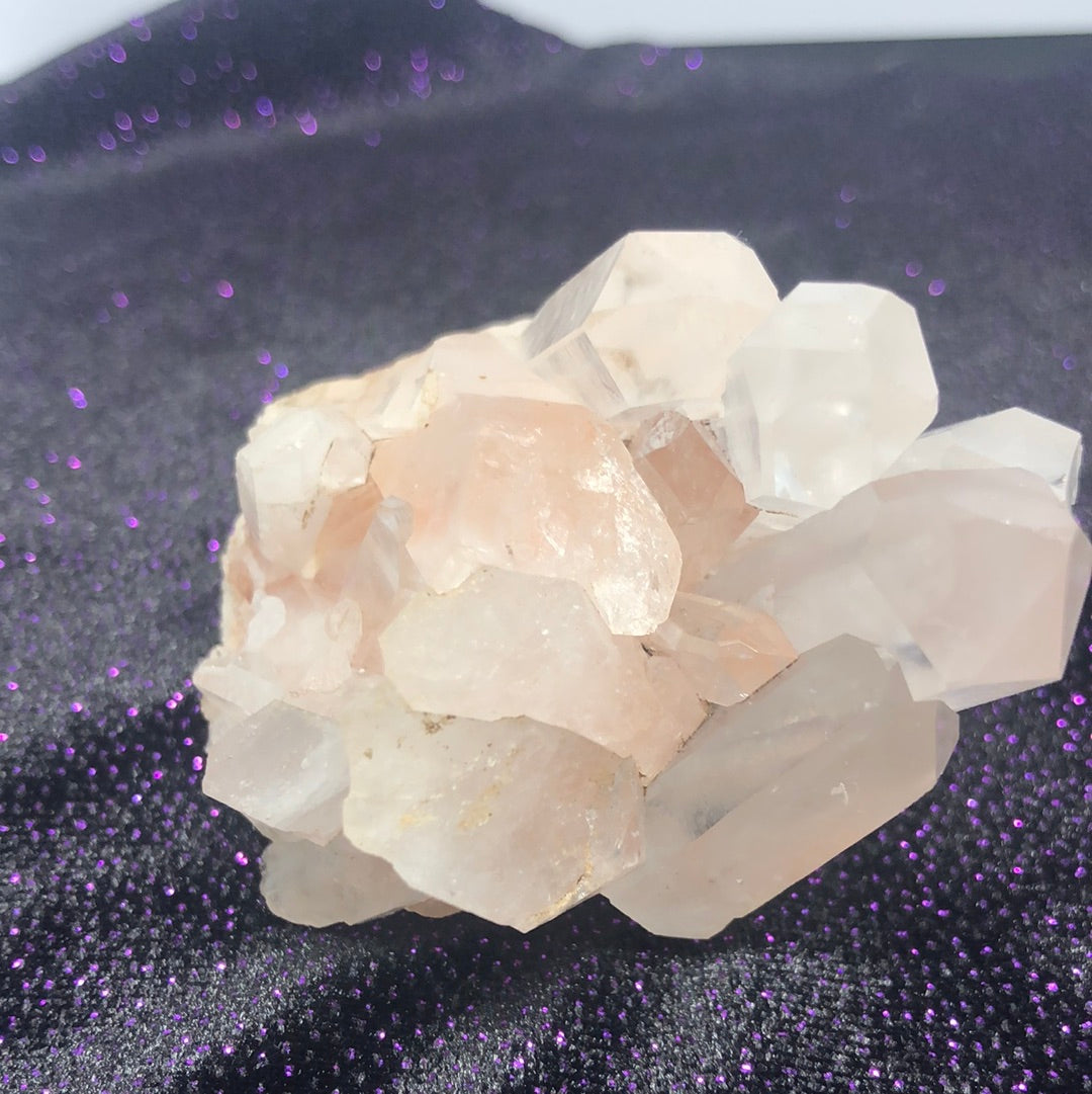 Raw clear quartz cluster